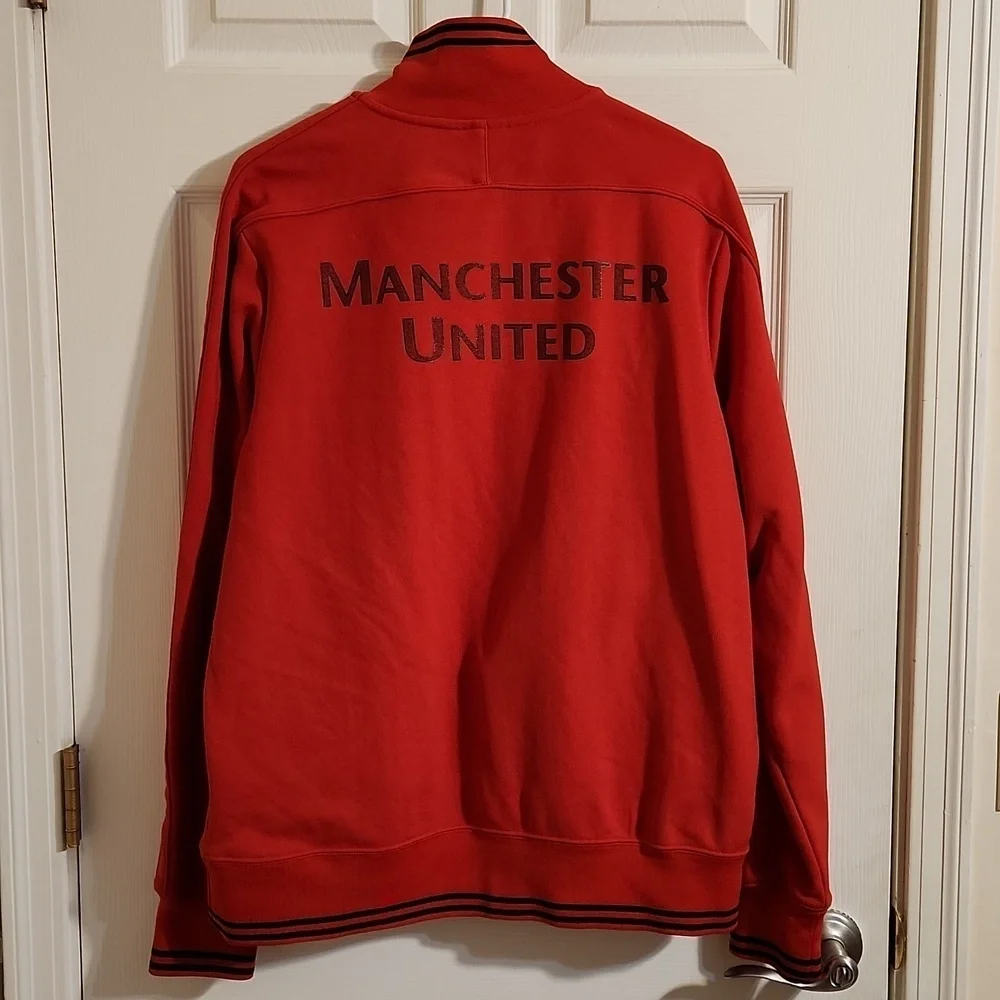 Vintage Y2K Nike Manchester United Track Jacket Full Zip Sz XL Soccer Futbol EUC - Picture 10 of 14